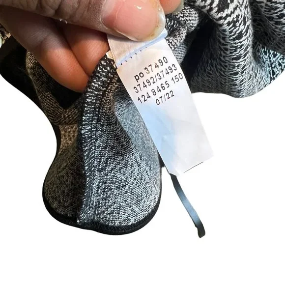 Eloquii Womens Dress Textured Knit Long Sleeve Jacquard Design Black White 18/20 - Picture 14 of 16